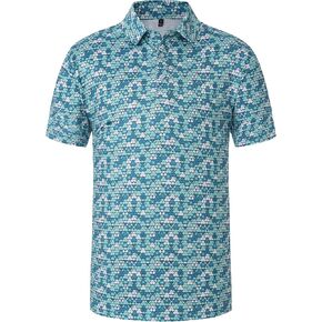 Mens Golf Shirts Funny Golf Polo Shirts for Men Moisture Wicking Quick Dry Athletic Casual Short Sleeve Shirts in Saudi Arabia