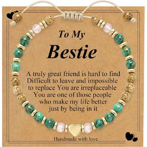 Natural Stone Beads Bracelet for Women, Unique Birthday Gifts for Women, Daughter Mom Sister, Mothers Day Gift for Her, Bestie Friendship Bracelets in Saudi Arabia