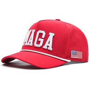 Curves & Clubs Trump Golf Hats – One Size Adjustable Men’s Hat – Breathable & Durable Trump Rope Hat - Perfect Golf Gift in Saudi Arabia
