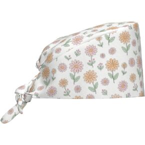 Scrub Cap with Sweatband, Water-Resistant Surgical Cap for Women Men, Adjustable Tie Back Working Hats for Nurses Doctors in Saudi Arabia