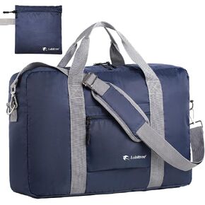 For Frontier Airlines Personal Item Travel Bag 18 x 14 x 8 Inches, Foldable Under Seat Duffel Bags for Spirit Airplane 14 x 18 x 8 Inches, Minimalist Overnight Bag for Women or Men Air Travel [Blue] in Saudi Arabia