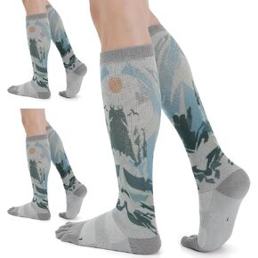 Compression Toe Socks for Men and Women Athletic Running Knee High Five Finger Socks in Saudi Arabia
