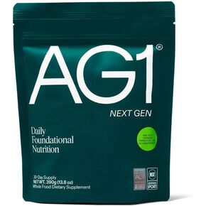 AG1 Next Gen, Greens Powder Supplement | Improve Gut Health | Multivitamin, Probiotic, Gluten Free, Vegan and Keto Friendly | 75 Vitamins - (30-Serving Pouch Only) in Saudi Arabia
