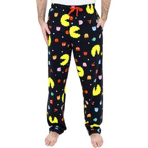 Pac-Man Pajama Pants for Men, Soft Cotton Pacman Pajamas, Jersey Knit Pj Pants for Men, S-M-L-XL in Saudi Arabia