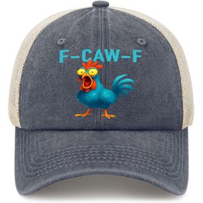 FCaw F Funny Black Bird Hat Printed Crow Raven Cap Adjustable Dad Hat for Men Women Bird Lover Watcher Gift in Kuwait