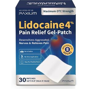 4% Lidocaine Patches Maximum Strength – Topical Pain Relief Patch for Back, Neck, Shoulders, Knees & Elbows – 30 Count in Kuwait