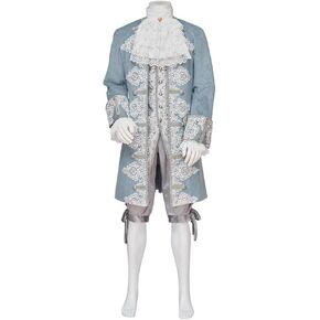 18th Century Medieval Men Victorian Rococo Baroque Elegant Suit | King Prince Court Suit, Luxurious Outfit，Halloween Wedding Costume,Men 1700s Costume in Saudi Arabia
