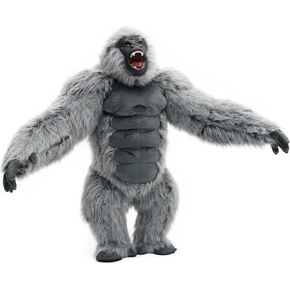Inflatable Gorilla Costume for Adults, Blow Up King Kong Suit Independence Day Parade Mascot Halloween Ape in Kuwait