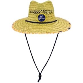 Corona Straw Lifeguard Beach Hat with Adjustable Drawstring, Wide Brim, Cotton-Lined, Official Licensed Merchandise Blue in Saudi Arabia