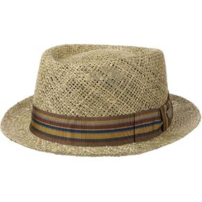 Lierys Montappo Pork Pie Hat Made in Italy Straw Multicolor Ribbon Unisex Spring Summer in Saudi Arabia