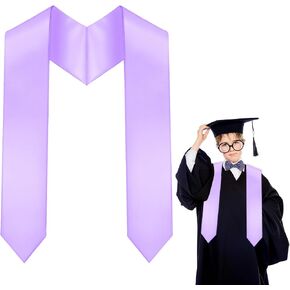 Preschool Graduation Stole Kindergarten Graduation Sash Unisex Plain Stole Sash Satin Graduation for Class of 2026 Kids in Saudi Arabia
