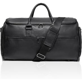 seyfocnia Carry On Garment Bag for Travel, Convertible Travel Garment Bag for Men Women, 2 in 1 Hanging Suitcase Suit Business Travel Bag, Black in Saudi Arabia