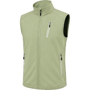 Men's Lightweight Vest Golf Soft Shell Vests Travel Casual Sleeveless Jacket Windbreaker Hiking Outerwear in Saudi Arabia