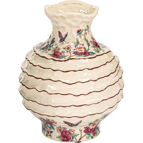 KAMMAK Colored Ceramic Vase, Beautiful Hand-Painted Decorative Vase, Modern Art Porcelain Vase for Flower Mantle Dining Table Centerpiece, Entryway Living Room Wedding Decoration, 8HPLZ047 in Saudi Arabia