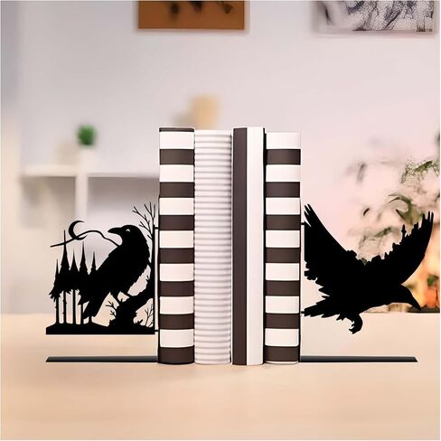 Metal Bookends Elegant Cat Decorative Book Ends Bookshelf Decor for Study Office Bedroom Desk Bookshelf Organizer Cat Lover Gift in Saudi Arabia