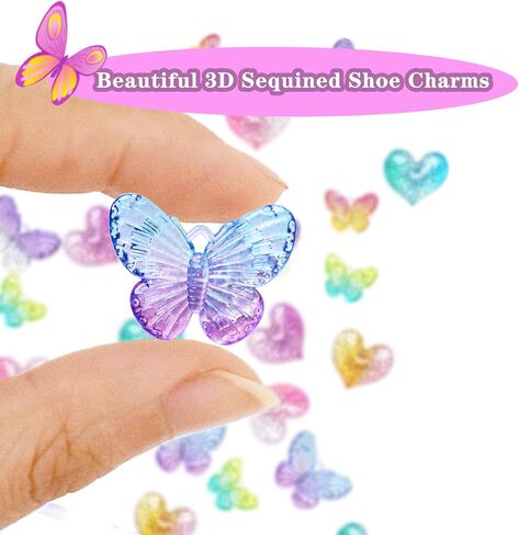 Bling Shoe Charms for Girls Women - Cute Sparkling Charm Shoe Decoration, Designer Girly Accessories, Party Favors, Birthday Gifts in Saudi Arabia