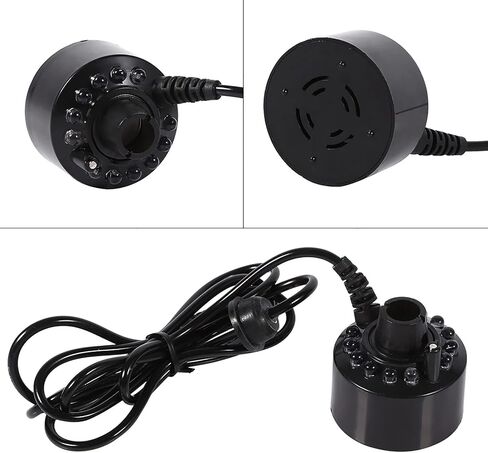 24V Color Changing Humidifier Ultrasonic Mist Maker Water Pond Atomizer Air Humidifiers 12 LED in Kuwait