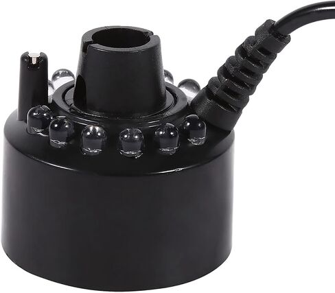 24V Color Changing Humidifier Ultrasonic Mist Maker Water Pond Atomizer Air Humidifiers 12 LED in Kuwait