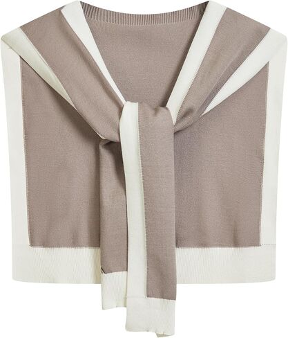 Soft Shawl Wraps for Womens Knitted Shoulder Sweat Wrap Tie Up Knotted Scarf Cape Wrap for Casual Travel in Saudi Arabia