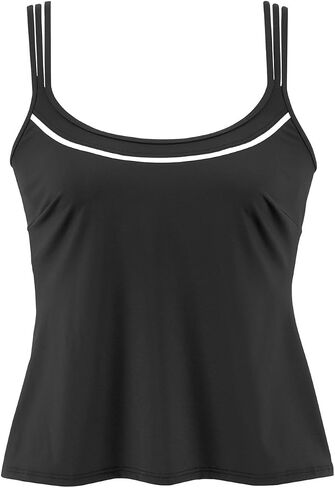 LASCANA Women’s Two-Tone Tankini Top – Stylish Underwire Swimwear with Support in Kuwait