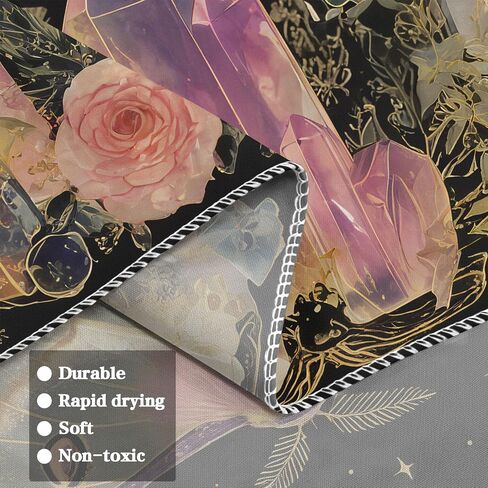 Gruaoihy Boho Moon Butterfly Floral Tapestry, Aesthetic Witchy Moon Phase Luna Moth Wall Hanging for Bedroom Living Room Decor, Black Pink 36x48 inches in Kuwait