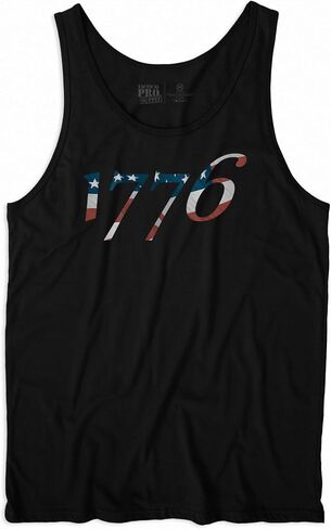 Men’s Patriotic Tank Top, 100% Cotton, Decorated in USA in Kuwait
