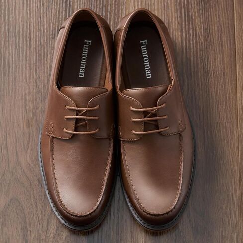 Men's Lace-Up Dress Shoes, Faux Leather Classic Style for Daily Commuting and Casual Occasions D02 in Kuwait