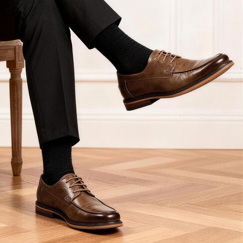 Men's Lace-Up Dress Shoes, Faux Leather Classic Style for Daily Commuting and Casual Occasions D02 in Kuwait