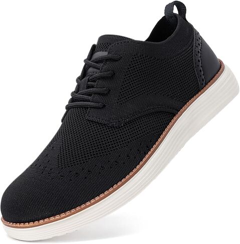 Men's Business Casual Sneakers Dress Shoes Breathable Mesh Lace-Up Oxfords Lightweight Walking Shoes Comfortable Tennis in Saudi Arabia