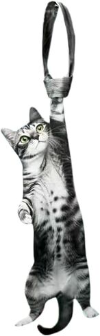 Men's Cat Print Necktie, Novelty Funny Kitten Graphic Tie, 3D Design Valentine's Day and Father Gift in Kuwait