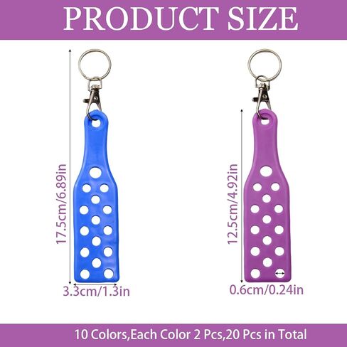 20 Pcs Shoe Charm Keychain Holder 10 Colors | Silicone PVC, Luggage Tag Hole, Key Ring Decoration in Saudi Arabia