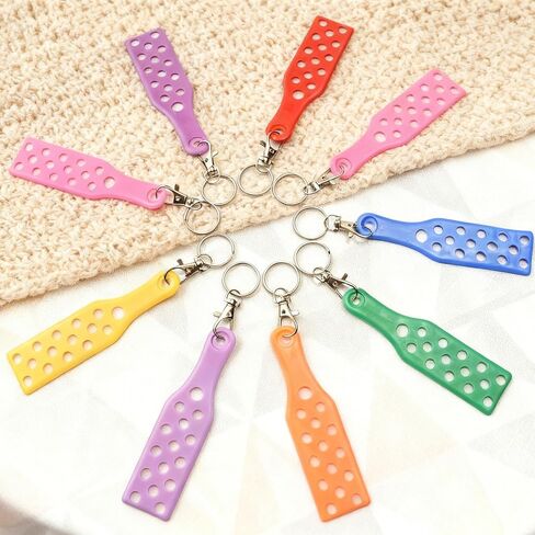 20 Pcs Shoe Charm Keychain Holder 10 Colors | Silicone PVC, Luggage Tag Hole, Key Ring Decoration in Saudi Arabia