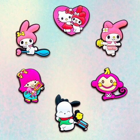 30Pcs Cartoon Shoe Charms for Croc Clogs Sandals Bracelet Wristband Slippers, Different Shoe Decoration Charms for Party Favor in Saudi Arabia