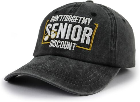 Don't Forget My Senior Hat for Women Men, Funny Adjustable Embroidered Gifts for Old People in Saudi Arabia