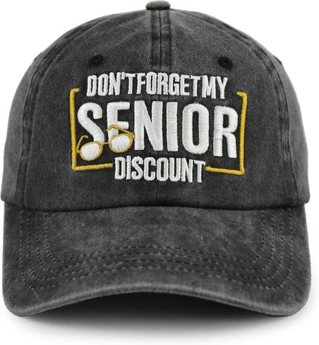 Don't Forget My Senior Hat for Women Men, Funny Adjustable Embroidered Gifts for Old People in Saudi Arabia