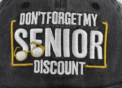 Don't Forget My Senior Hat for Women Men, Funny Adjustable Embroidered Gifts for Old People in Saudi Arabia