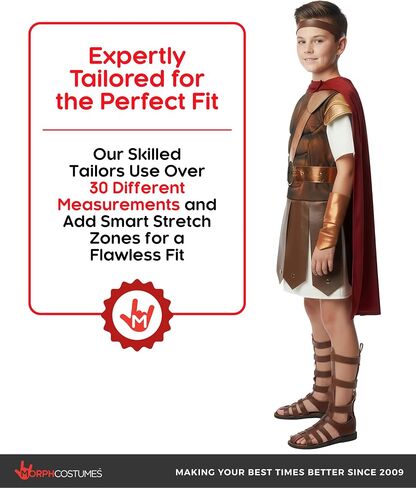 Morph Gladiator Costume Kid, Roman Gladiator Costume Kids, Boys Gladiators Costume, Boys Halloween Costume in Kuwait
