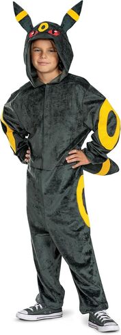 Disguise Boys' Deluxe Kid's Pokemon Umbreon Hooded Costume With Ears & Tail | Boys & Girls Cosplay Outfit in Saudi Arabia