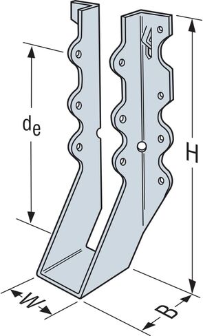 Simpson Strong Tie LU28 20-Gauge 2x8 Face Mount Joist Hanger 100-per box in Kuwait
