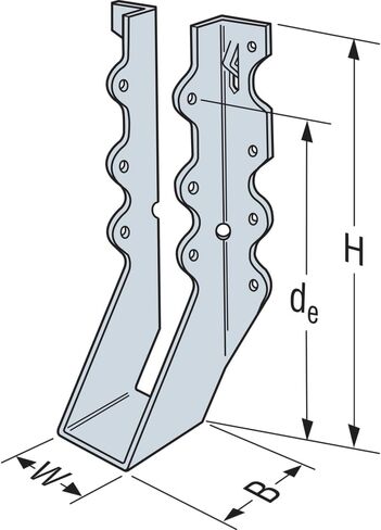 Simpson Strong Tie LU28 20-Gauge 2x8 Face Mount Joist Hanger 100-per box in Kuwait