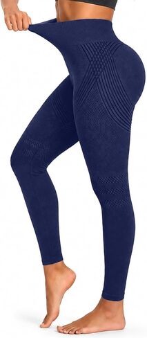 Anti Cellulite Leggings-3D High Waisted Elastic Breathable Hip Lifting Compression Leggings for Women in Saudi Arabia