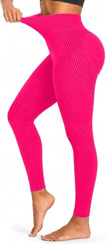 Anti Cellulite Leggings-3D High Waisted Elastic Breathable Hip Lifting Compression Leggings for Women in Kuwait