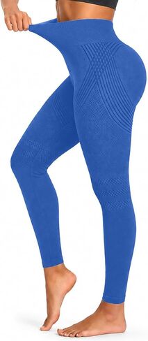 Anti Cellulite Leggings-3D High Waisted Elastic Breathable Hip Lifting Compression Leggings for Women in Kuwait