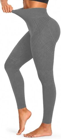 Anti Cellulite Leggings-3D High Waisted Elastic Breathable Hip Lifting Compression Leggings for Women in Kuwait