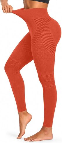 Anti Cellulite Leggings-3D High Waisted Elastic Breathable Hip Lifting Compression Leggings for Women in Kuwait