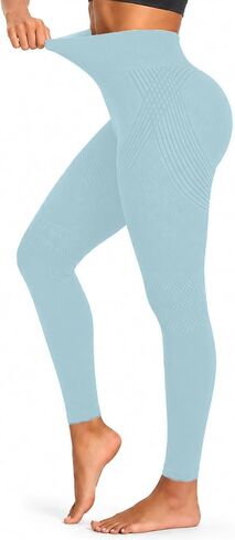 Anti Cellulite Leggings-3D High Waisted Elastic Breathable Hip Lifting Compression Leggings for Women in Kuwait