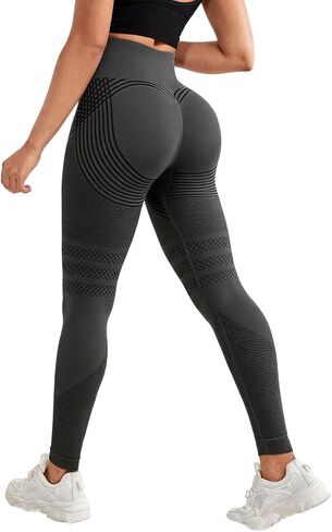 High Waisted and Hip Lifting Yoga Elastic Quick Drying Tight Pants, 2027 New Slimming Workout Yoga Pants in Saudi Arabia