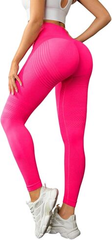 High Waisted and Hip Lifting Yoga Elastic Quick Drying Tight Pants, 2027 New Slimming Workout Yoga Pants in Kuwait