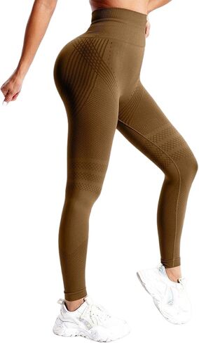 High Waisted and Hip Lifting Yoga Elastic Quick Drying Tight Pants, 2027 New Slimming Workout Yoga Pants in Kuwait