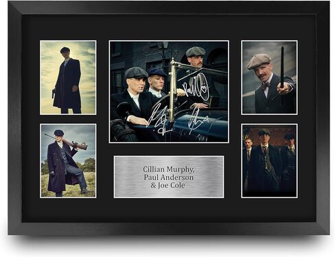 HWC Trading Cillian Murphy Paul Anderson & Joe Cole Peaky Blinders Tommy, Arthur & John 16 x 12 inch (A3) Printed Gifts Signed Autograph Picture for TV Show Fans - 16" x 12" Framed in Kuwait